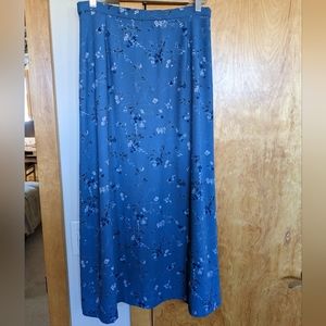 Vintage Pendleton floral midi skirt